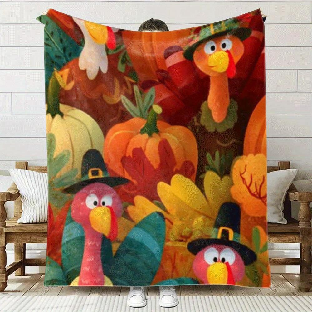 Home Textiles Turkey - Koc flanelowy z nadrukiem z motywami