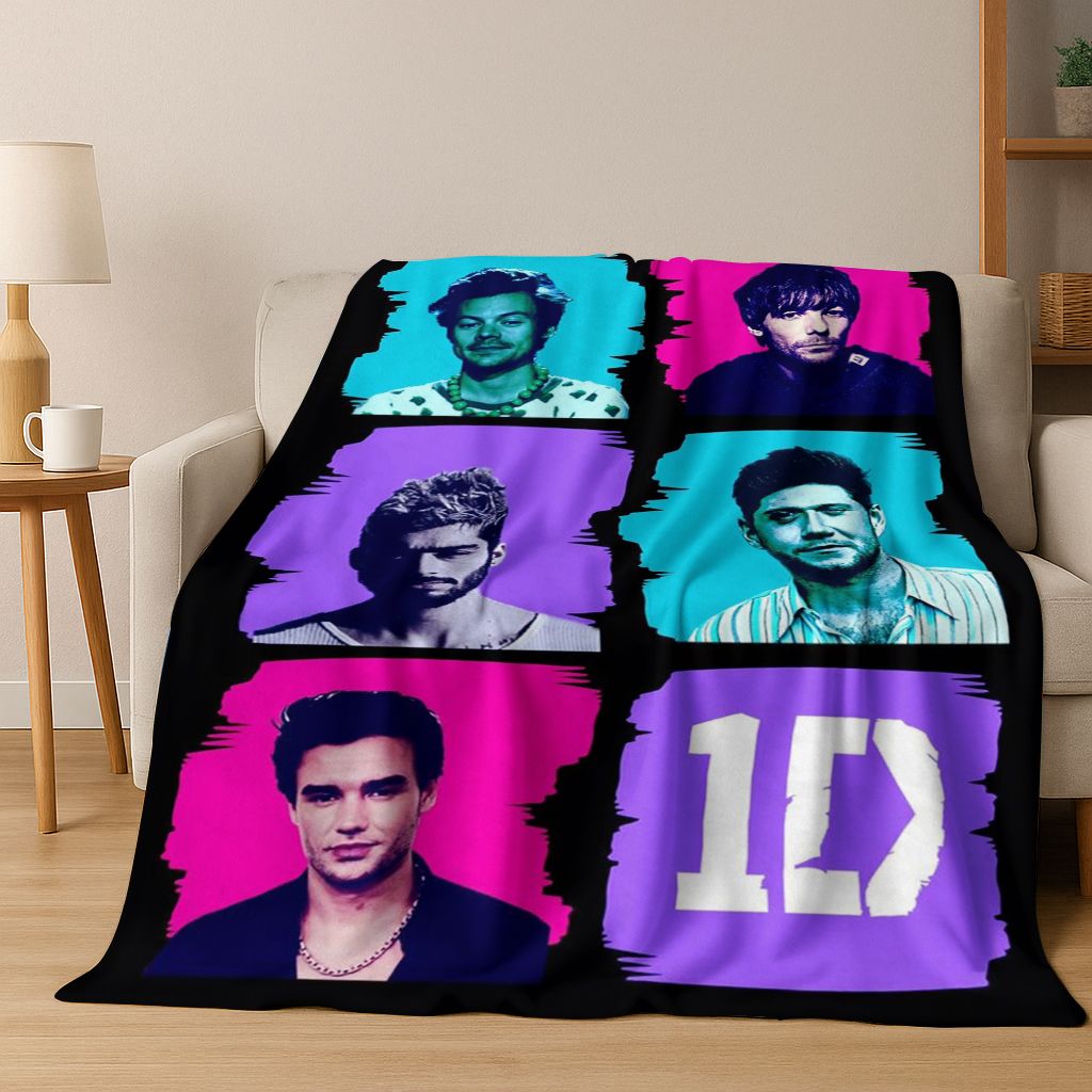 Home Textiles Direct - Koc Flanelowy 3D 1D Rock-One-Direction Combinatio,