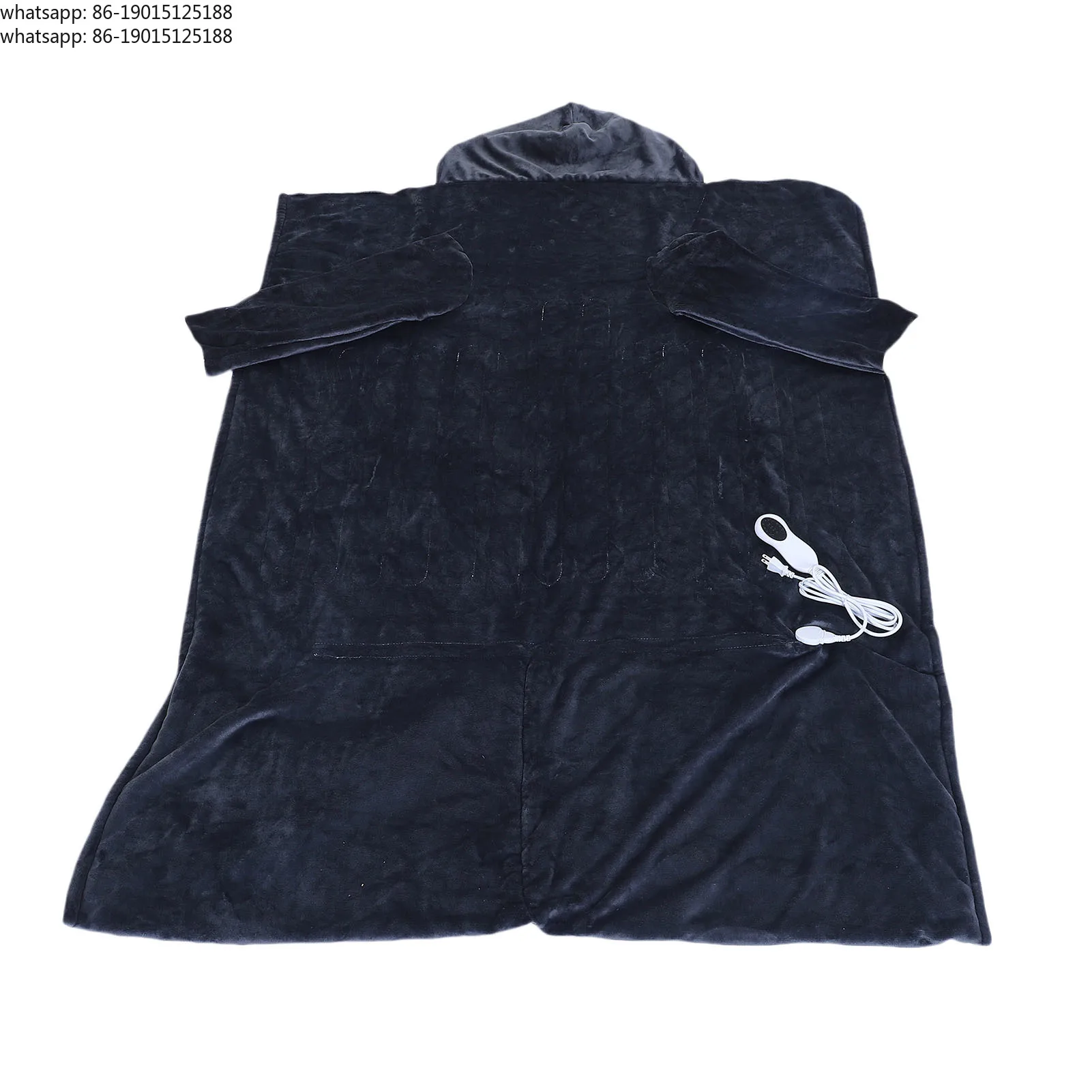 Electric Blanket Heated - Ogrzewany koc z rękawami, kapturem i