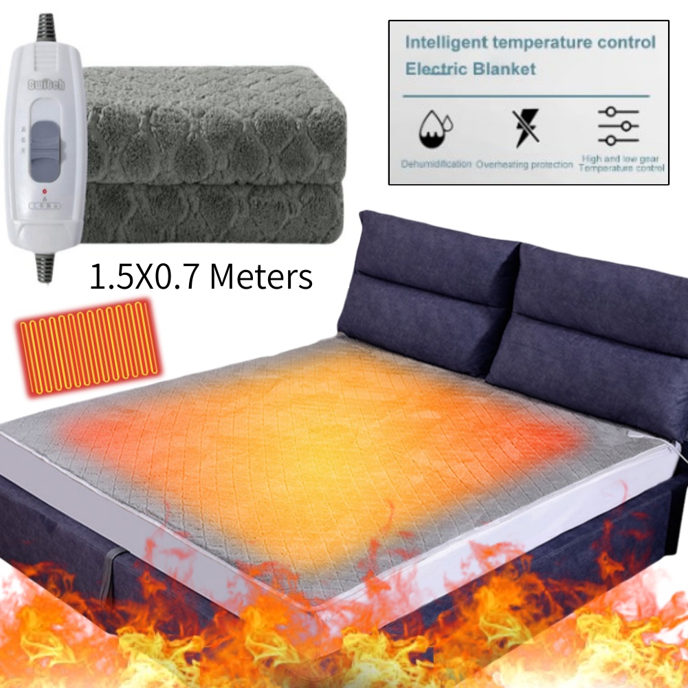 Electric Blanket Heated - Koc elektryczny 1.5x0.7M 220V, wełniany, grubszy,