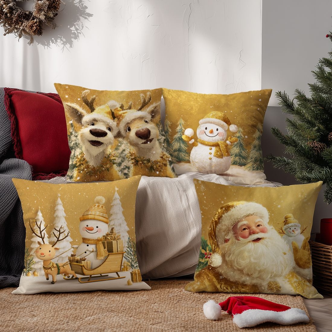 Świąteczne poszewki na poduszk – Home Textiles News recenzja i cena