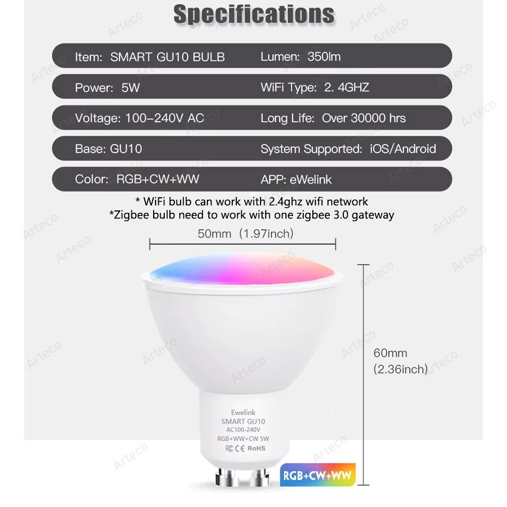 Ewelink GU10 Zigbee LED Bulbs  – Philips Bulb Hue recenzja i cena