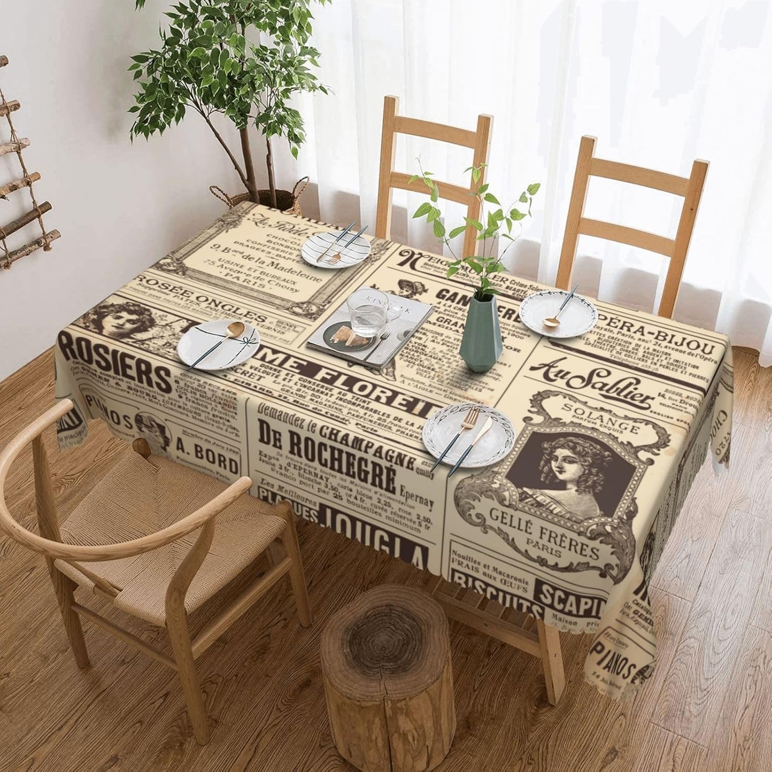 Obrus w stylu vintage z motywe – Home Textiles News recenzja i cena